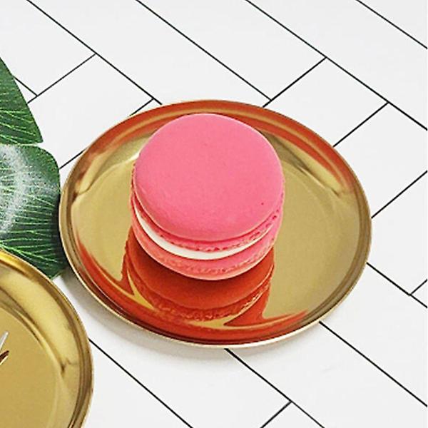  스텐 소품 트레이 쥬얼리 카페트레이 원형 골드