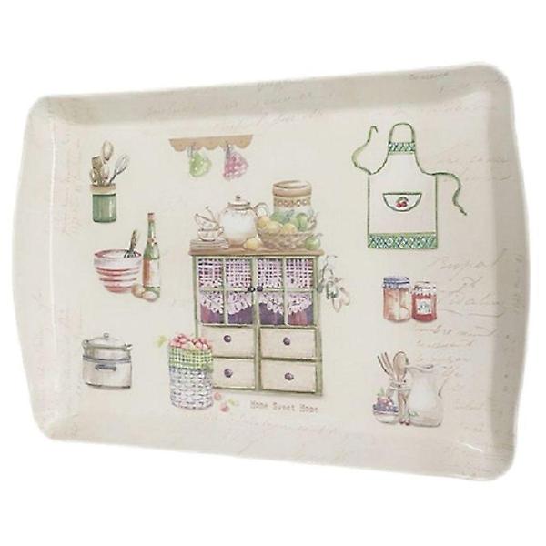  멜라민 쟁반 가정 과일 쟁반 카페 트레이 38cm