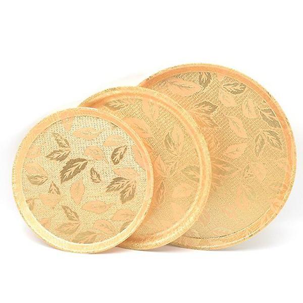  화이바 쟁반 가정 업소 서빙 쟁판 트레이 원형 355mm