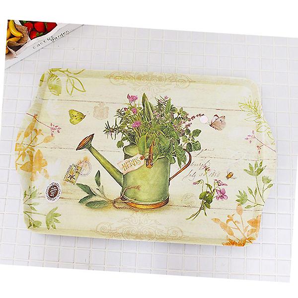  손잡이 쟁반 중 1P 31x22x2cm 트레이 음식받침대 주방