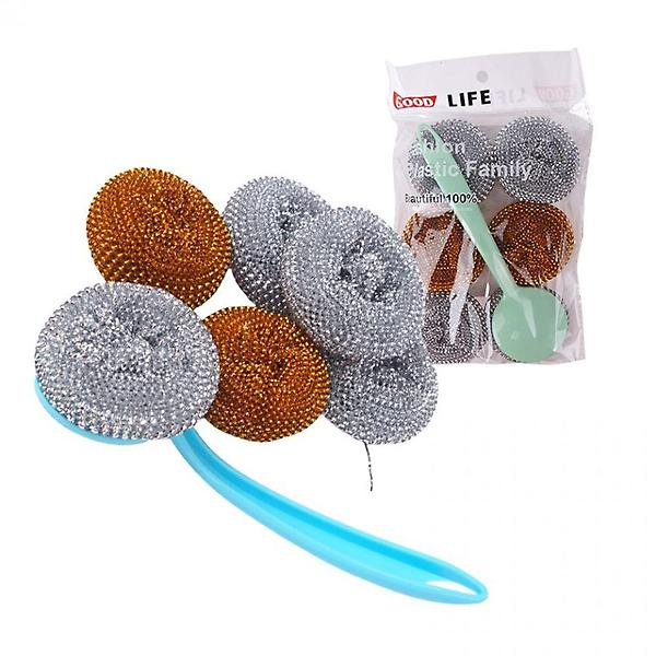  PET 다목적 필름사 색상랜덤 손잡이 수세미