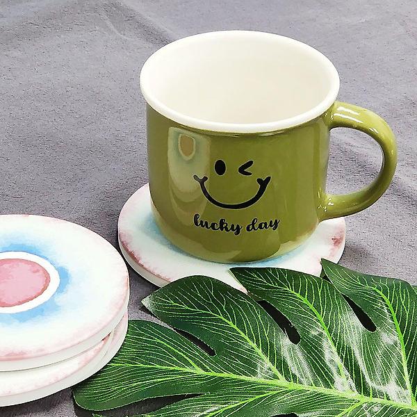  세라믹 고급 티코스터 컵받침 찾잔받침 4개세트