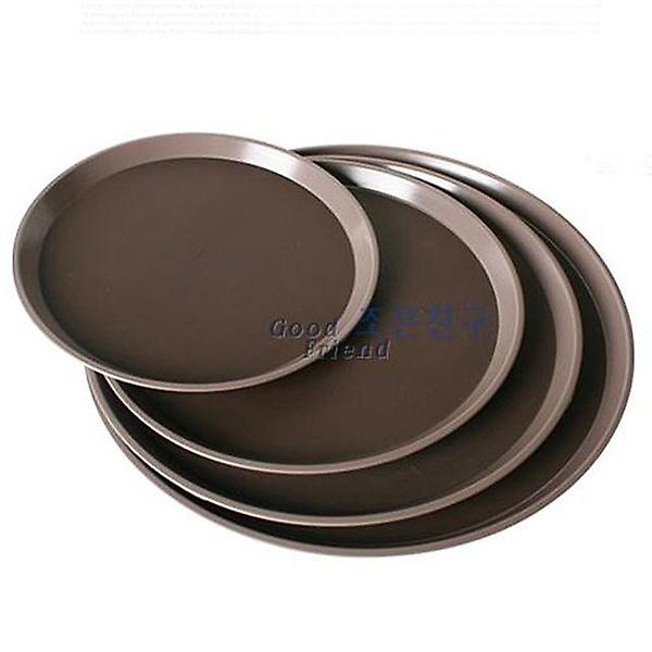  원형 논슬립 쟁반(브라운) 3호 논슬립쟁반