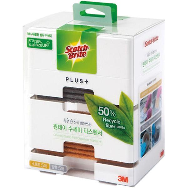  원데이 수세미 플러스 디스펜서(수세미 10매 포함)