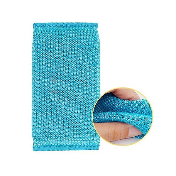  아크릴 망사 수세미 2P 무흠집 기름기 찌든때제거