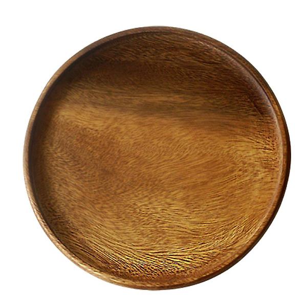  아카시아 원목 원형 쟁반 3호 30cm 1P 우드 트레이