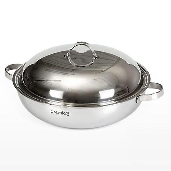  키친아트 인덕션 전골 냄비 샤브샤브 스텐 냄비 30cm