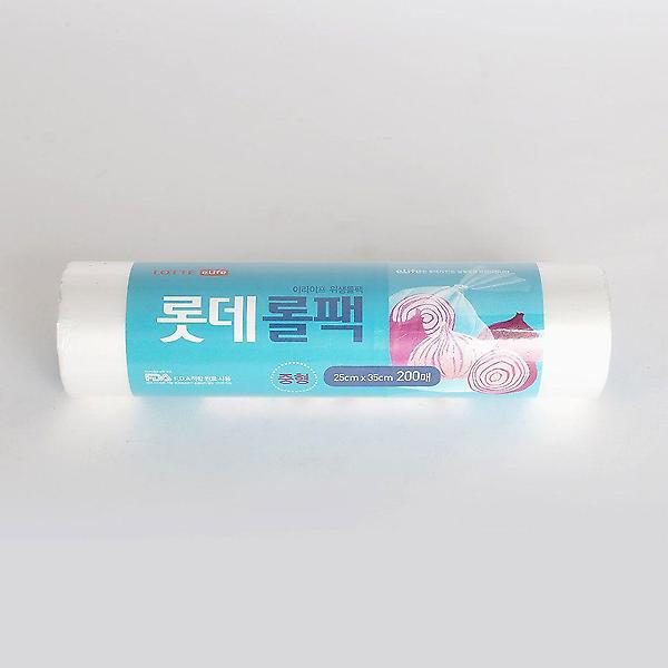  중형 200매입 위생롤팩 25x 35cm