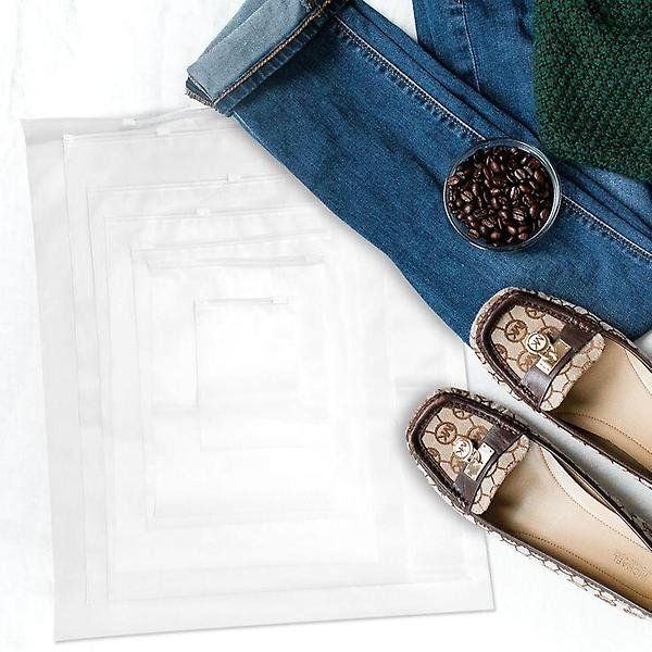  다회용 정리 무광지퍼백 여행용 다양한 지퍼백