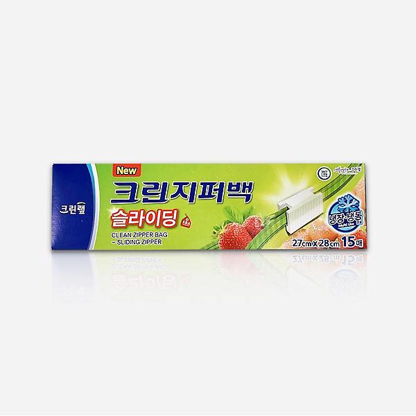  크린 슬라이딩 지퍼백 (대형) 27x28 15매