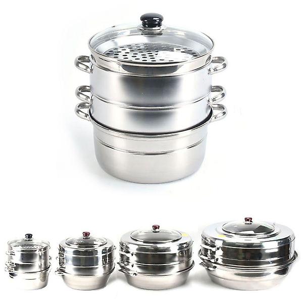  스텐 2단 만두찜솥 만두찜기 세트 1호 채반 23.5cm