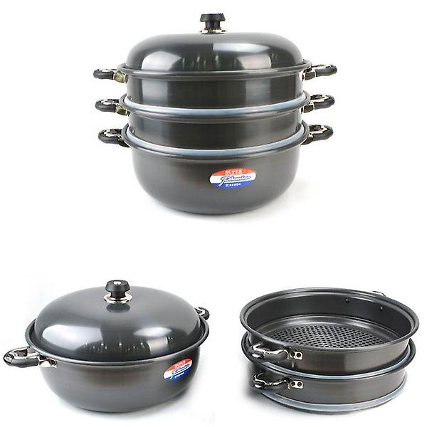  경질 3단 찜기 찜솥 겸용 튀김솥 튀김팬 36cm 26호