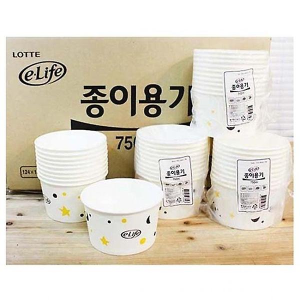  이라이프종이용기750 박스(320개) 일회용기
