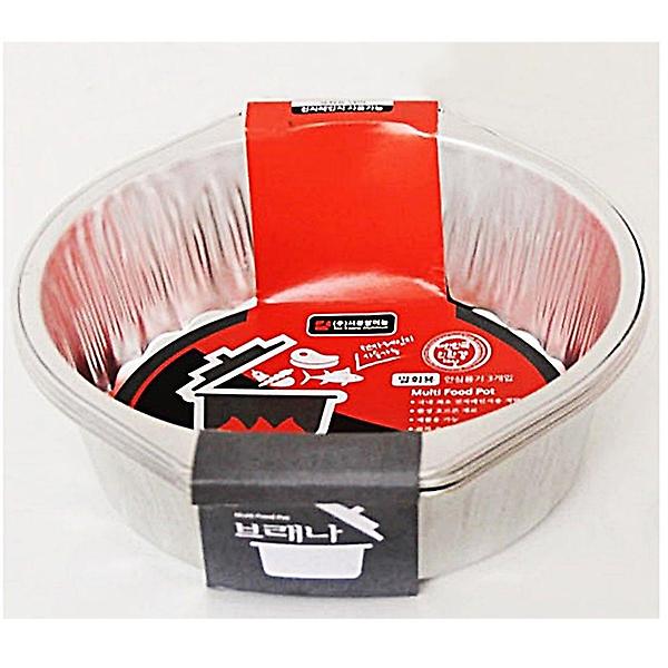  일회용 은박원형직화냄비 1450ml 3P