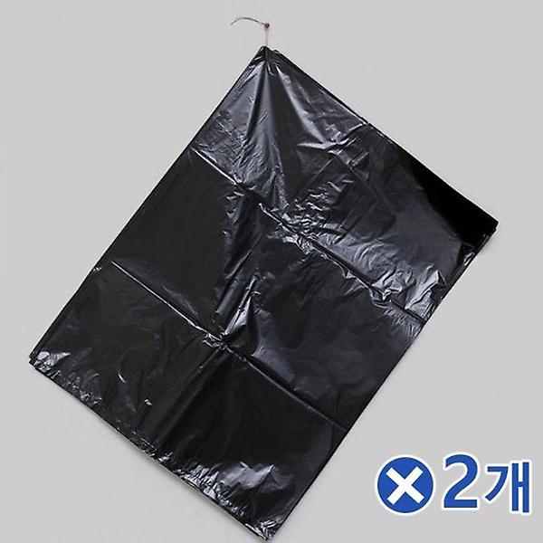  두꺼운 평판 검정 쓰레기봉투 50L 100매x2개 봉지