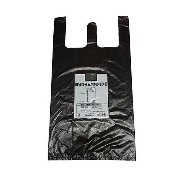  다용도 검정 봉투 비닐백 100매대 25_48cm