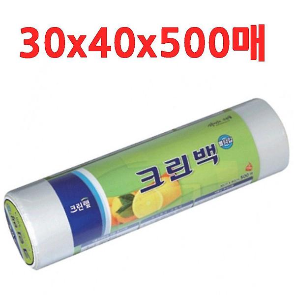  크린랩롤위생백30x40x500매 비닐봉지 비닐봉투