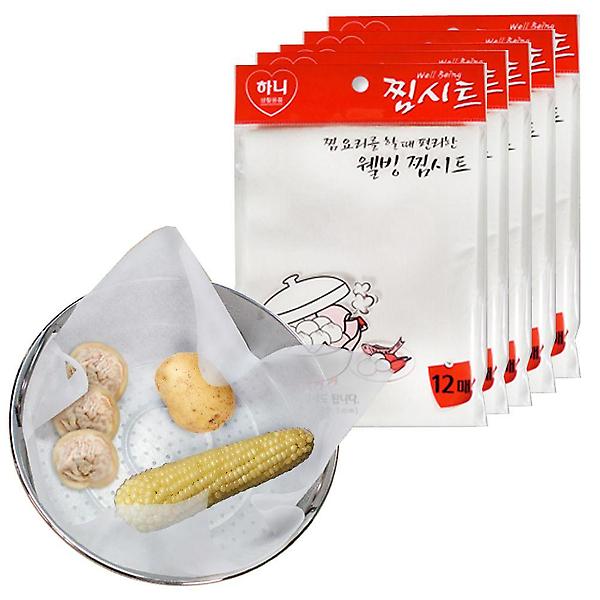  하니 다회용 만두 위생조리용 찜시트 5포장 6