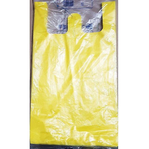  비닐쇼핑백 노란색 37x46cm 70매 일회용 봉지 업소