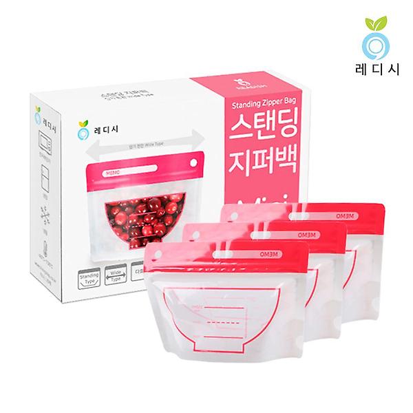  레디시 와이드 스탠딩 지퍼백 미니 1박스