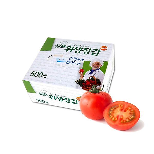  쉐프 위생장갑 일회용장갑 500매 8개
