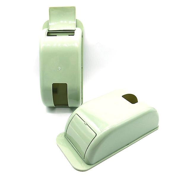  부착식 비닐봉투보관함 연녹색 정리 비닐 보관 봉투