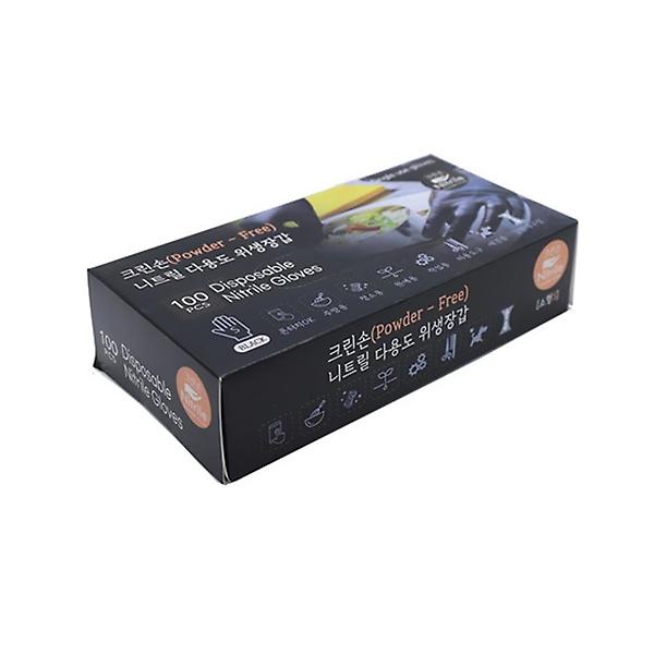  니트릴 다용도 블랙 S 위생장갑 100p세트 니트릴장갑