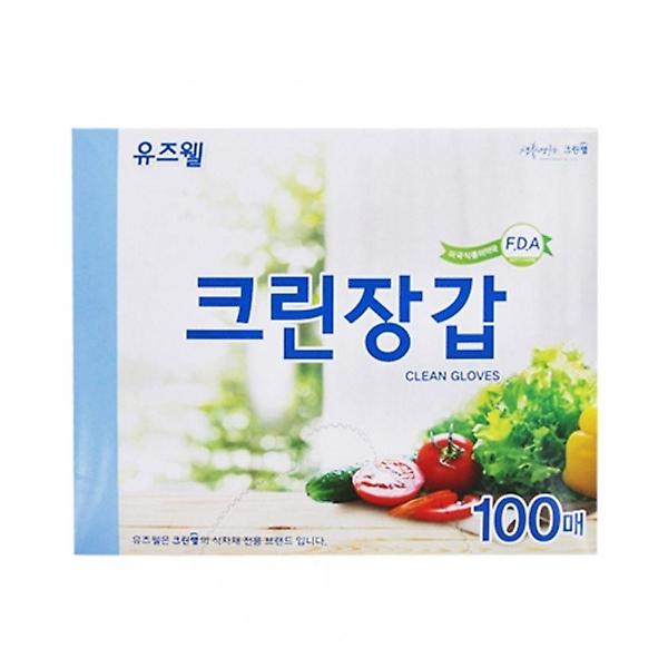  크린랩 위생장갑 100매 1P 김치 주방 일회용 비닐장갑