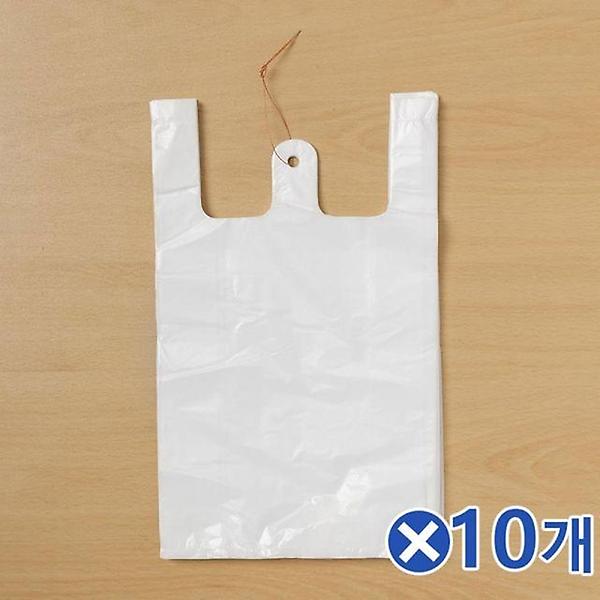  얇고 투명한 비닐봉투 200매 흰색 1호x10개 마트봉투