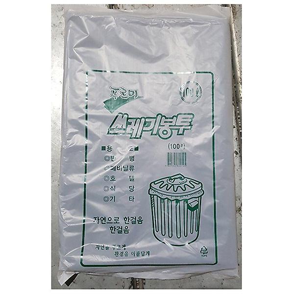  쓰레기 봉투 100L 검정 대 푸르미 50매 비닐 봉지
