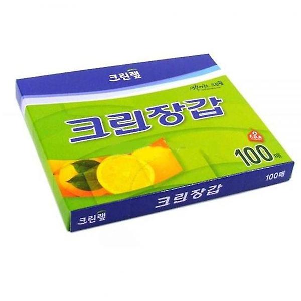  김장필수품 크린 비닐장갑 100매 일회용품 주방소모품