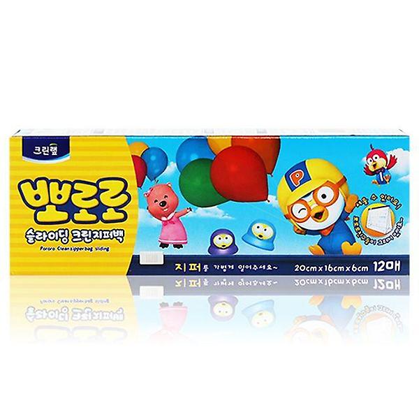  크린랩 뽀로로 슬라이딩지퍼백(소)20x16x12매