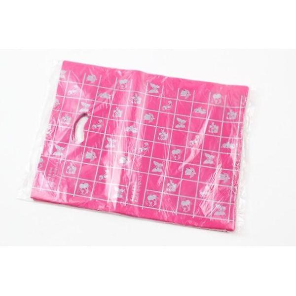  100p 양장 비닐 봉투 핑크 30호 쇼핑 백 봉지 포장