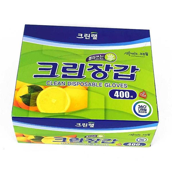  크린 장갑 중형 400매 중형 크린 비닐 400매 일회용
