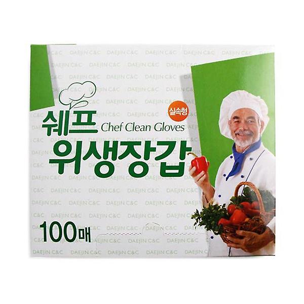  쉐프 위생장갑 100매 - 30개 / 비닐장갑
