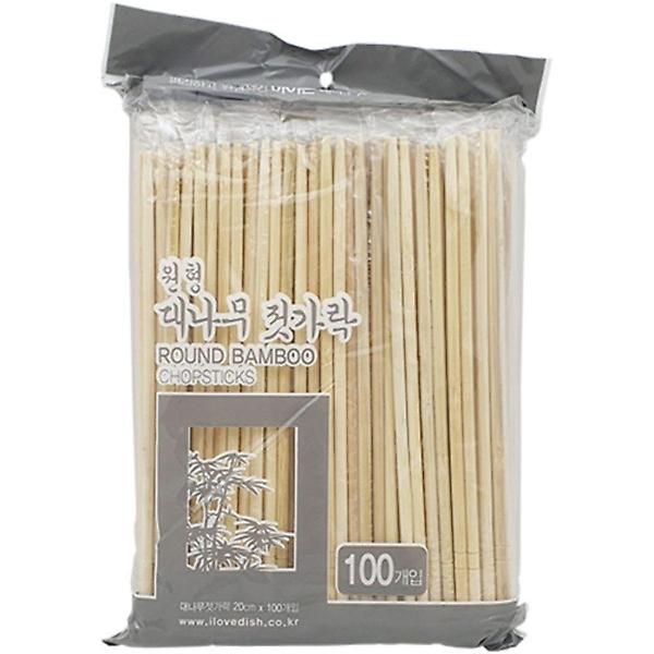  원형 대나무 젓가락 20cm(100개입)