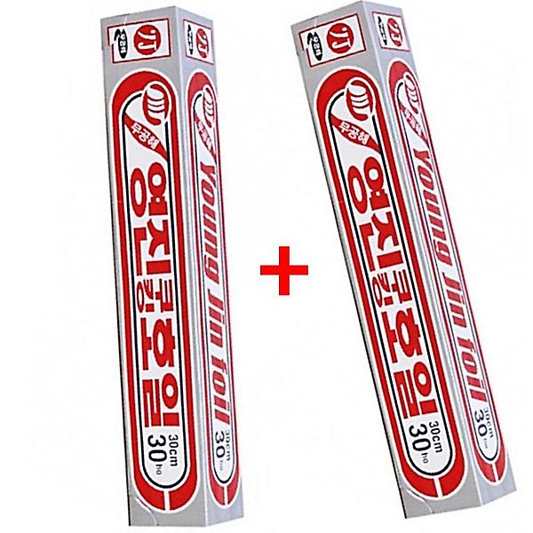  영진 쿠킹은박호일 30cmx11M 2개 알미늄호일 쿠킹호일