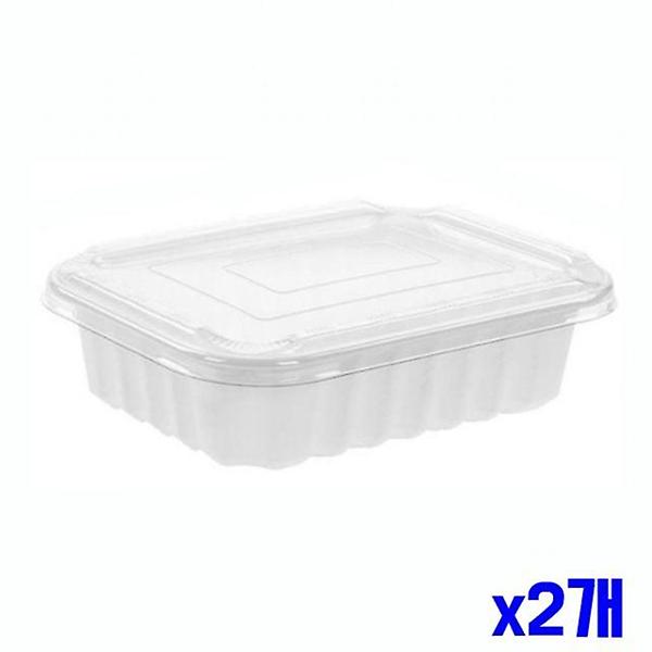  일회용 사각 용기 900ml 25set 포장그릇 x2개