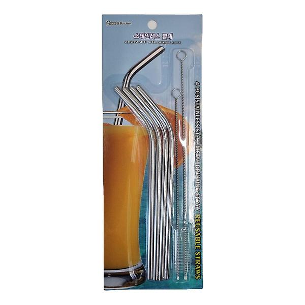  스텐 빨대 ㄱ자 4P 솔 2P 스테인레스 스테인리스