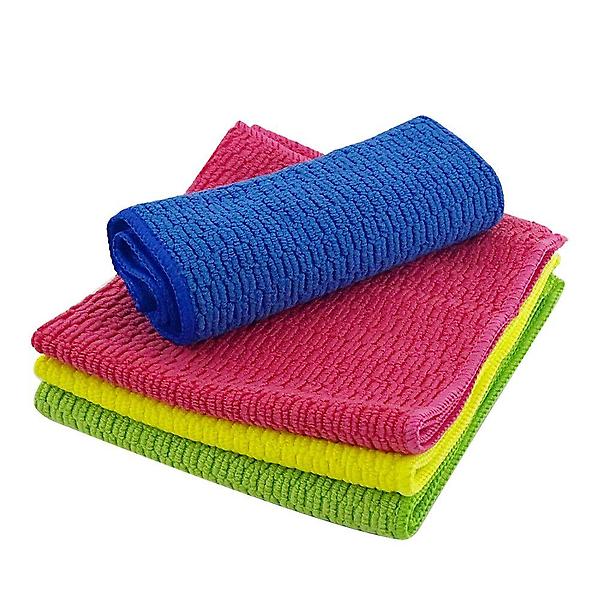  크린큐 요술행주4p 컬러행주 극세사 매직타올 다용도