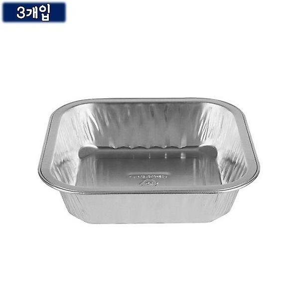  일회용 직화 안심용기-사각 3매 약19.5x14cm 1인용