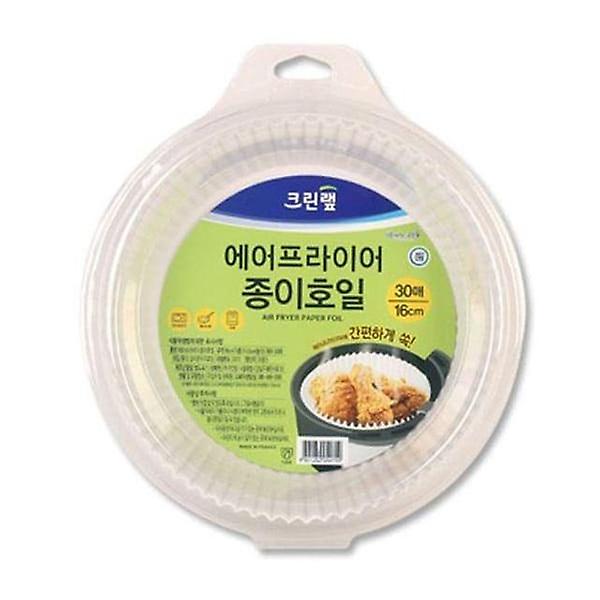  크린N 에어프라이어 종이호일 기름종이 16cm 30매