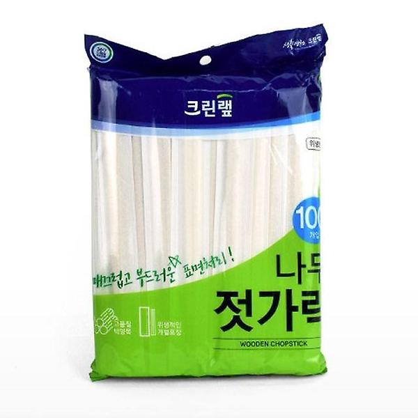  캠핑 등산 행사 일회용 나무젓가락 100개입