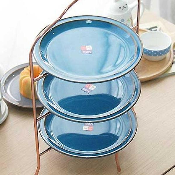  겹치면 많이 보관할수있는 클레어 3단 접시홀더