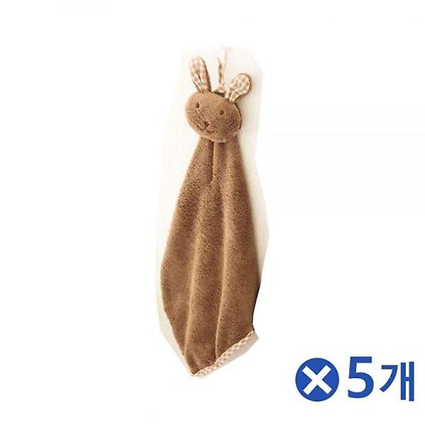  극세사 토끼 주방 핸드타올 주방수건 x5개
