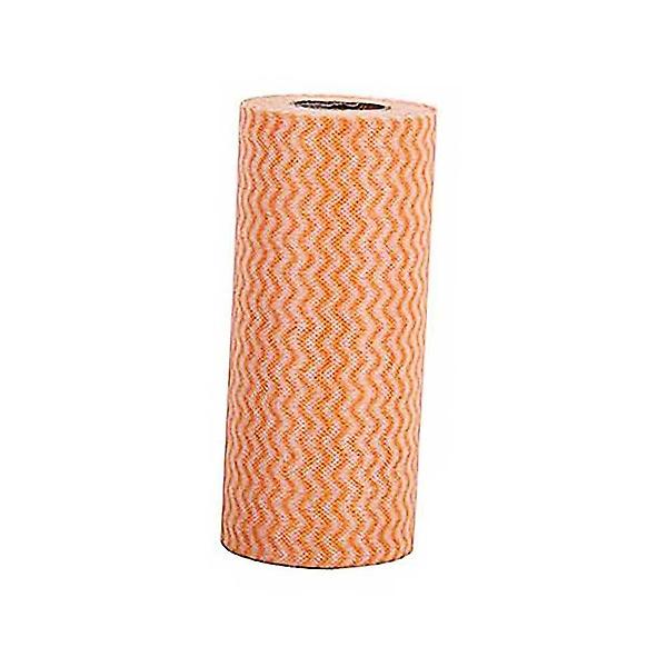  일회용 행주 오렌지 부직포 수세미 뜯어쓰는