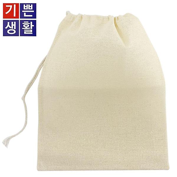  국산 천연 삼베주머니(대) 27x32 면보 거름망 육수망