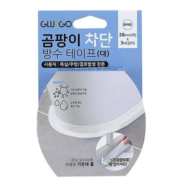 방수 테이프-화이트 38mm x 3M 곰팡이 차단 욕실 주방