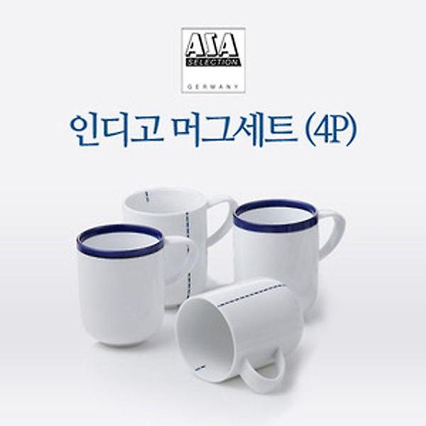  아사셀렉션 심플 클래식 인디고 머그 세트