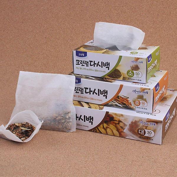  다시백 8.5cmX7.5cm 소형 50개입 X2개 차잎 멸치 국물